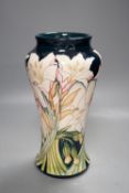 A Moorcroft 'Madonna lily' vase by Paul Hilditch, limited edition 8/40, 2013,25.5 cms high.