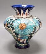 A Moorcroft 'Persian bouquet' trial vase by Emma Bossons, 3.2.21, boxed,15.5 cms high.