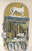 Eric Ravilious (1903-1942), lithograph, ‘E. Smith, Saddlers & Harness Makers, from the 1938 'High