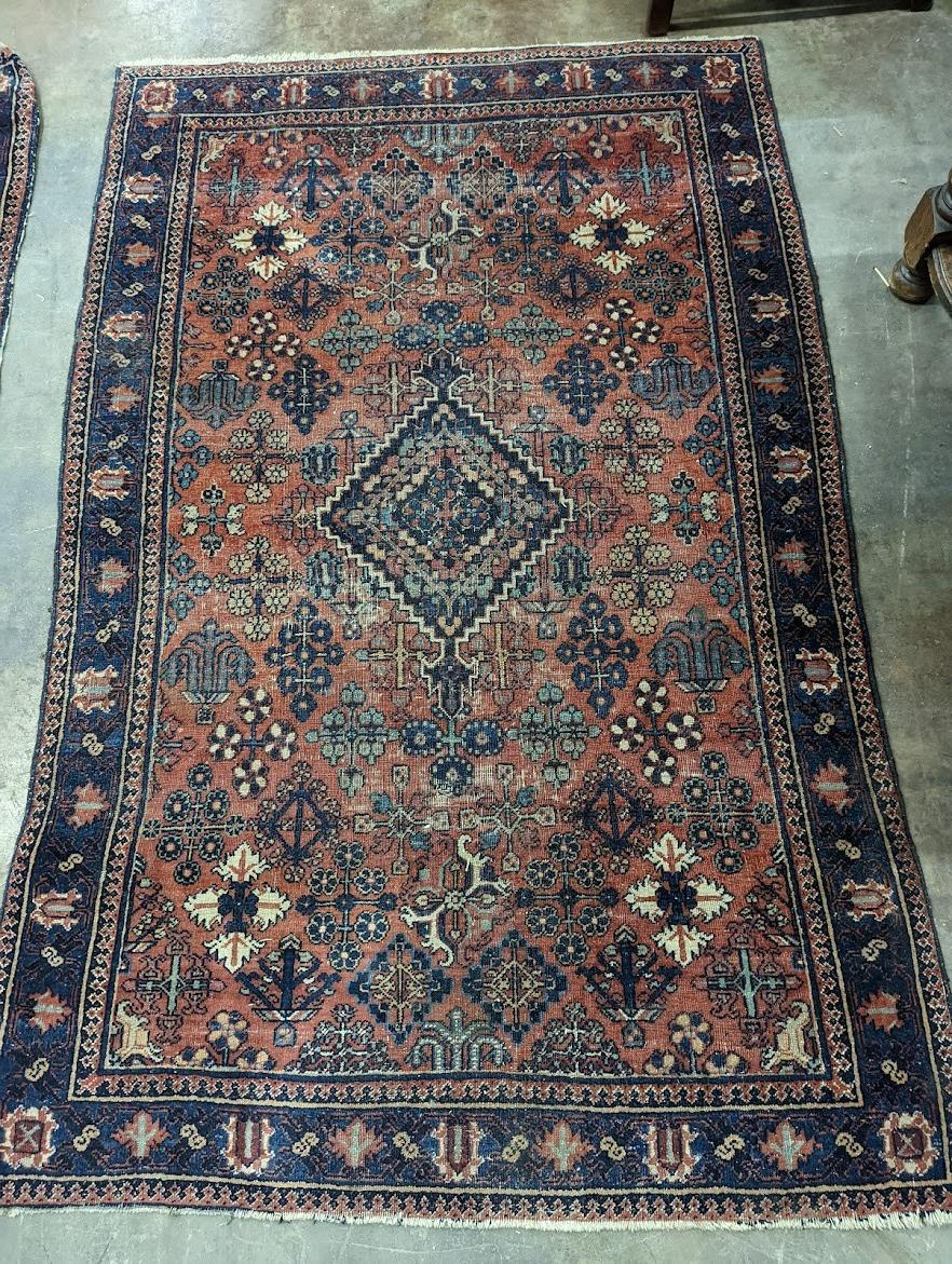 A pair of Caucasian red ground rugs, 200 x 134cm - Image 3 of 3