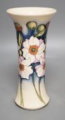 A Moorcroft trial vase by Kerri, T/D04345, 27.7.18,21cms high.