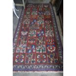 A Bakhtiari style garden design rug, 270 x 128cm