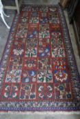 A Bakhtiari style garden design rug, 270 x 128cm