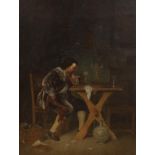 Italian School c.1900, oil on canvas, ‘The Gambler’, 43 x 33cm