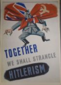 A WWII Together we shall Strangle Hitlerism poster
