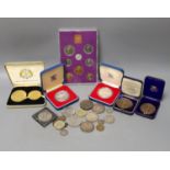 A small mixed collection of commemorative and other coinage