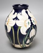 A Moorcroft 'daffodil glade' vase by Rachel Bishop, limited edition 12/25, 2016, boxed,13 cms high.