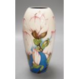 A Moorcroft 'sunshine magnolia' vase by Paul Hilditch, limited edition 10/100, 2011, boxed,18.5