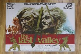 ‘The Last Valley’ film poster, featuring Michael Caine and Omar Sharif - 72 x 101cm