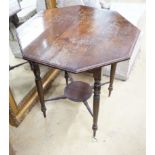 An Edwardian octagonal occasional table, width 68cm, height 69cm