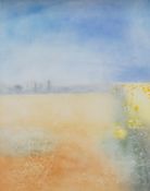 Donald Wilkinson (1937-), limited edition printed triptych, 'Fields near Orange Provencal',
