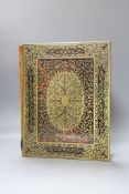 A 19th century boulle work ink blotter, 33x25cm
