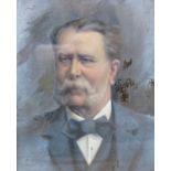 English School c.1900, oil on canvas, Portrait of a gentleman, 37 x 30cm