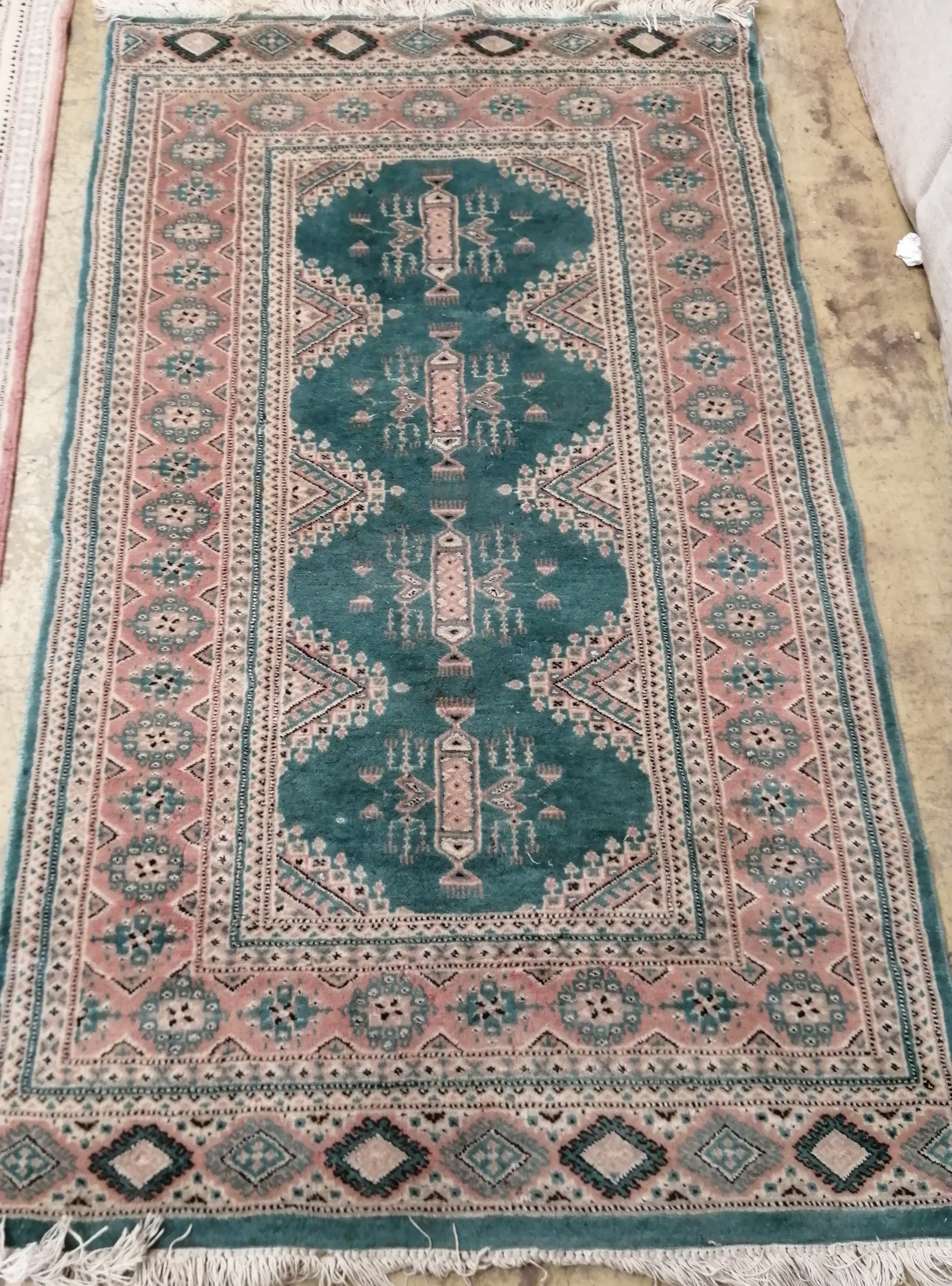 Three North West Persian design runners and rugs, largest 306 x 80cm - Image 4 of 6