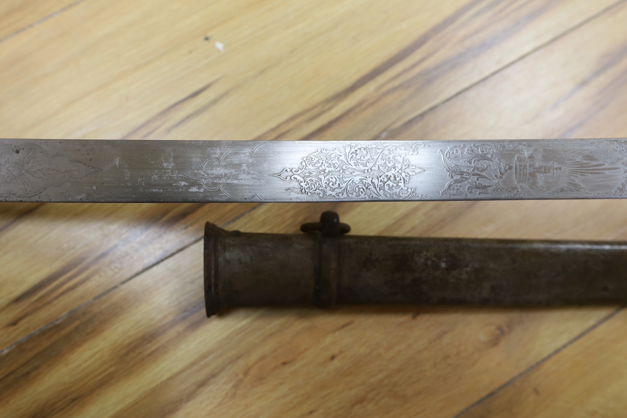 An 1821 light cavalry sabre by Andrews,107 cms long. - Image 3 of 9