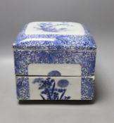 A 19th century Japanese Arita stacking food box (sections missing),