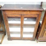 A Victorian inlaid mahogany pier cabinet, width 79cm, depth 29cm, height 93cm