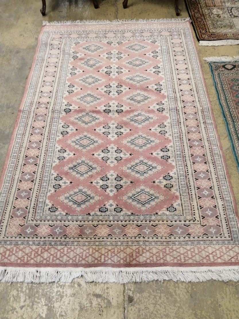 Three North West Persian design runners and rugs, largest 306 x 80cm - Image 3 of 6