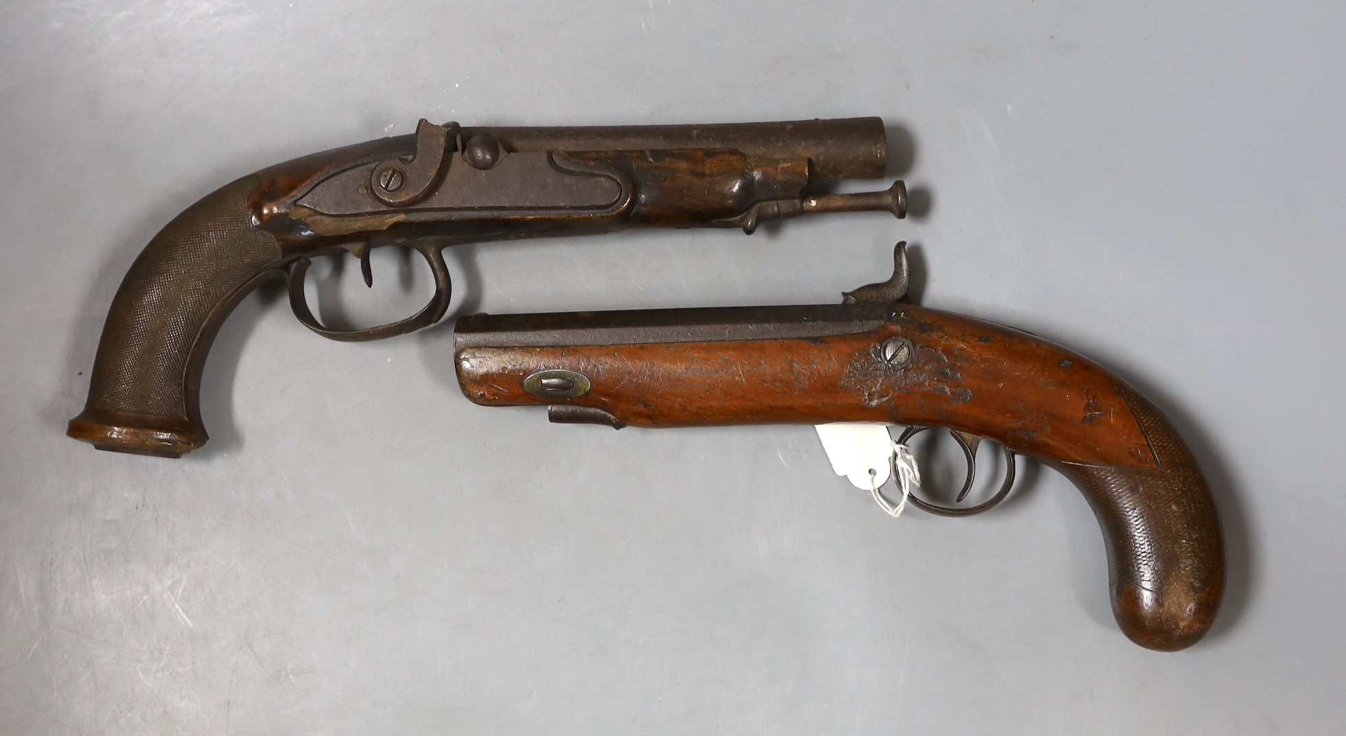 Two various percussion cap pistols