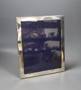 A George V silver mounted rectangular photograph frame, PS & Co, London, 1925, 29.2cm.