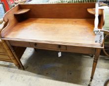 A Victorian mahogany washstand, width 121cm depth 55cm height 95cm