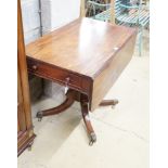 A Regency mahogany Pembroke breakfast table, width 86cm, depth 55cm, height 71cm