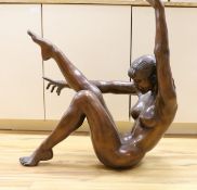 Ronald Cameron (b.1930) 'Anna(s)' (a large seated reclining female nude) bronze, signed, titled