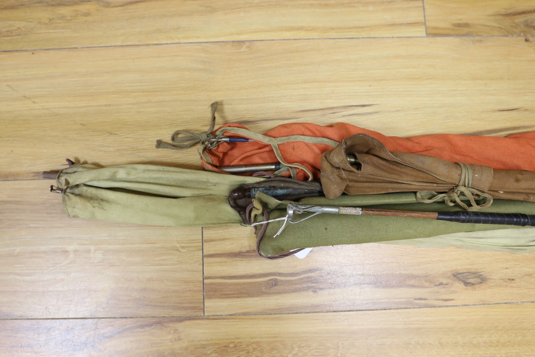 A quantity of fishing rods in fabric sleeves (6) - Image 2 of 2