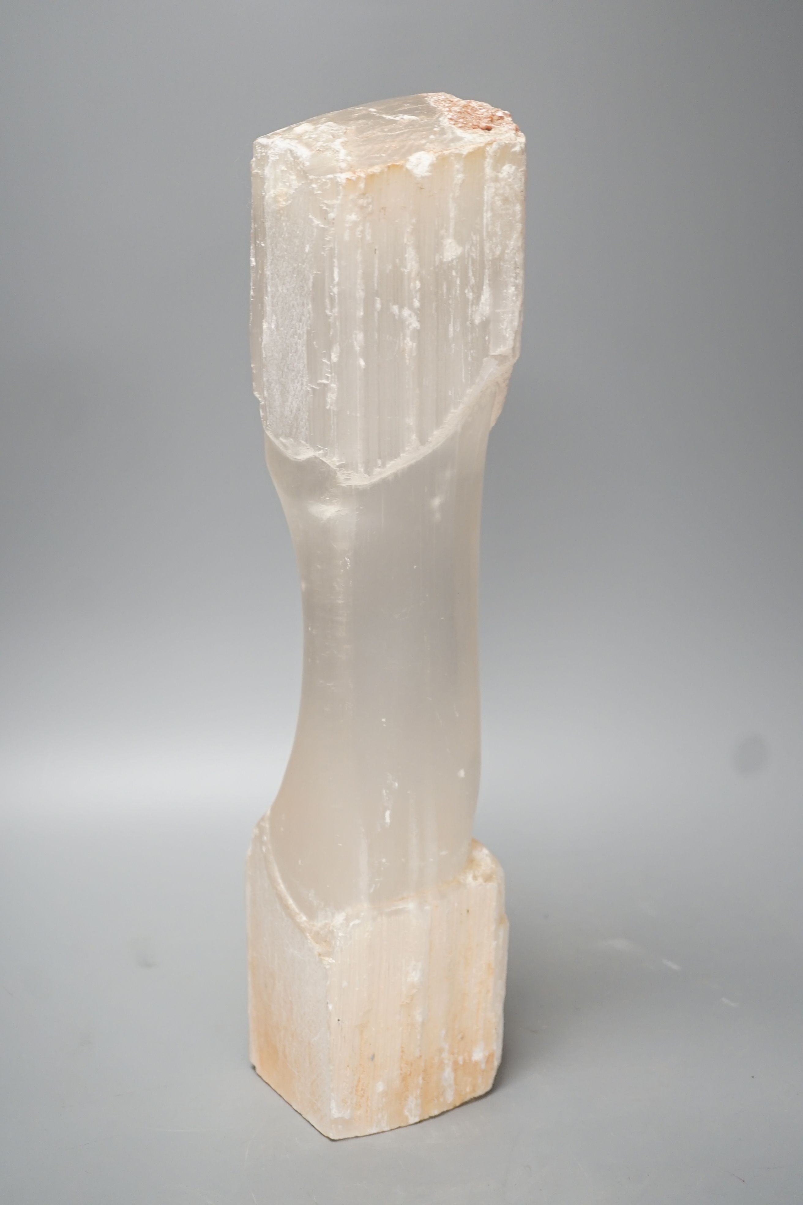 A carved mineral ornament - 33cm long - Image 4 of 4