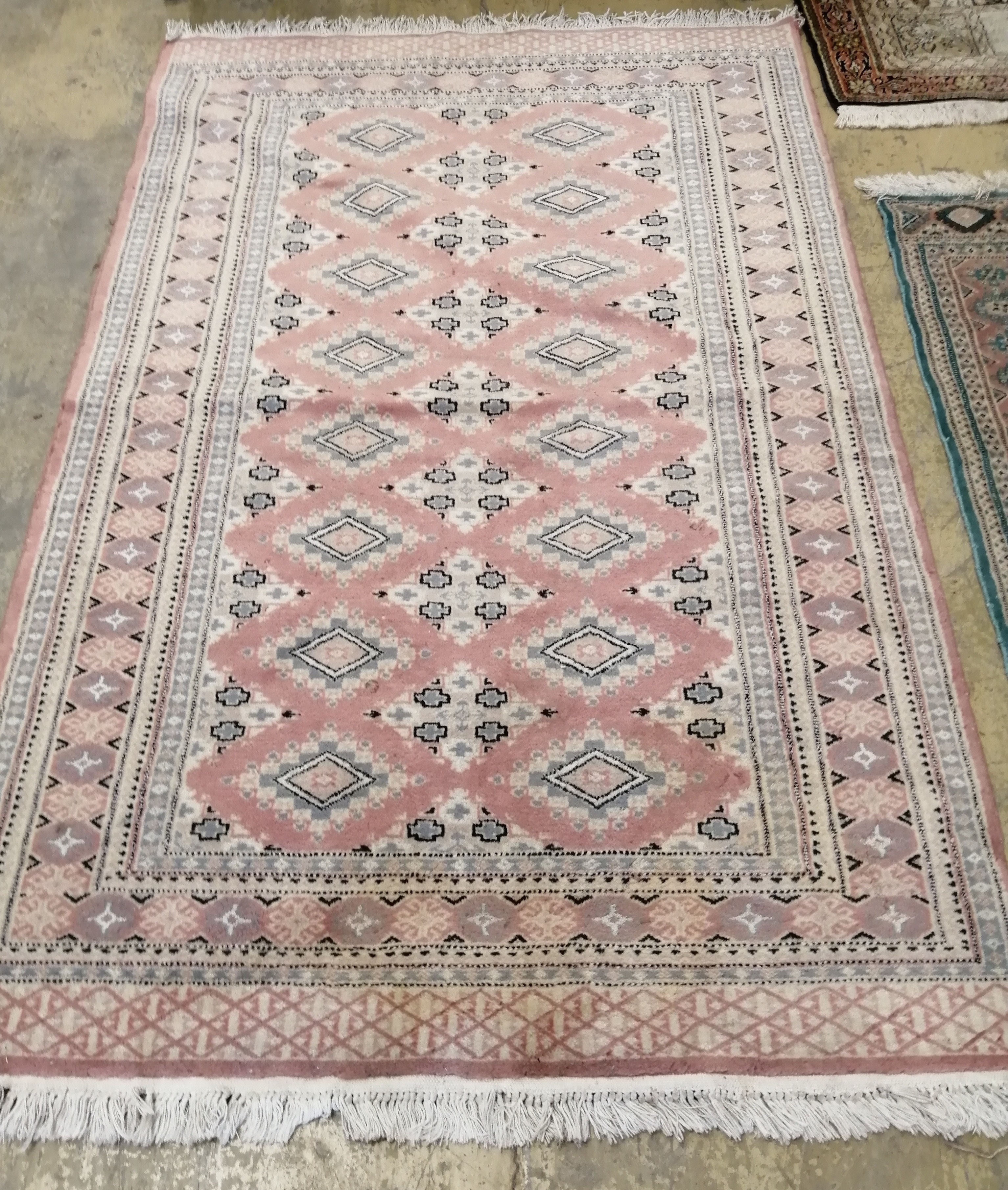 Three North West Persian design runners and rugs, largest 306 x 80cm - Image 6 of 6