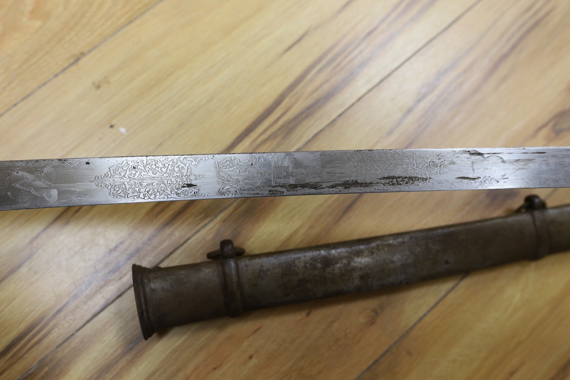 An 1821 light cavalry sabre by Andrews,107 cms long. - Image 6 of 9