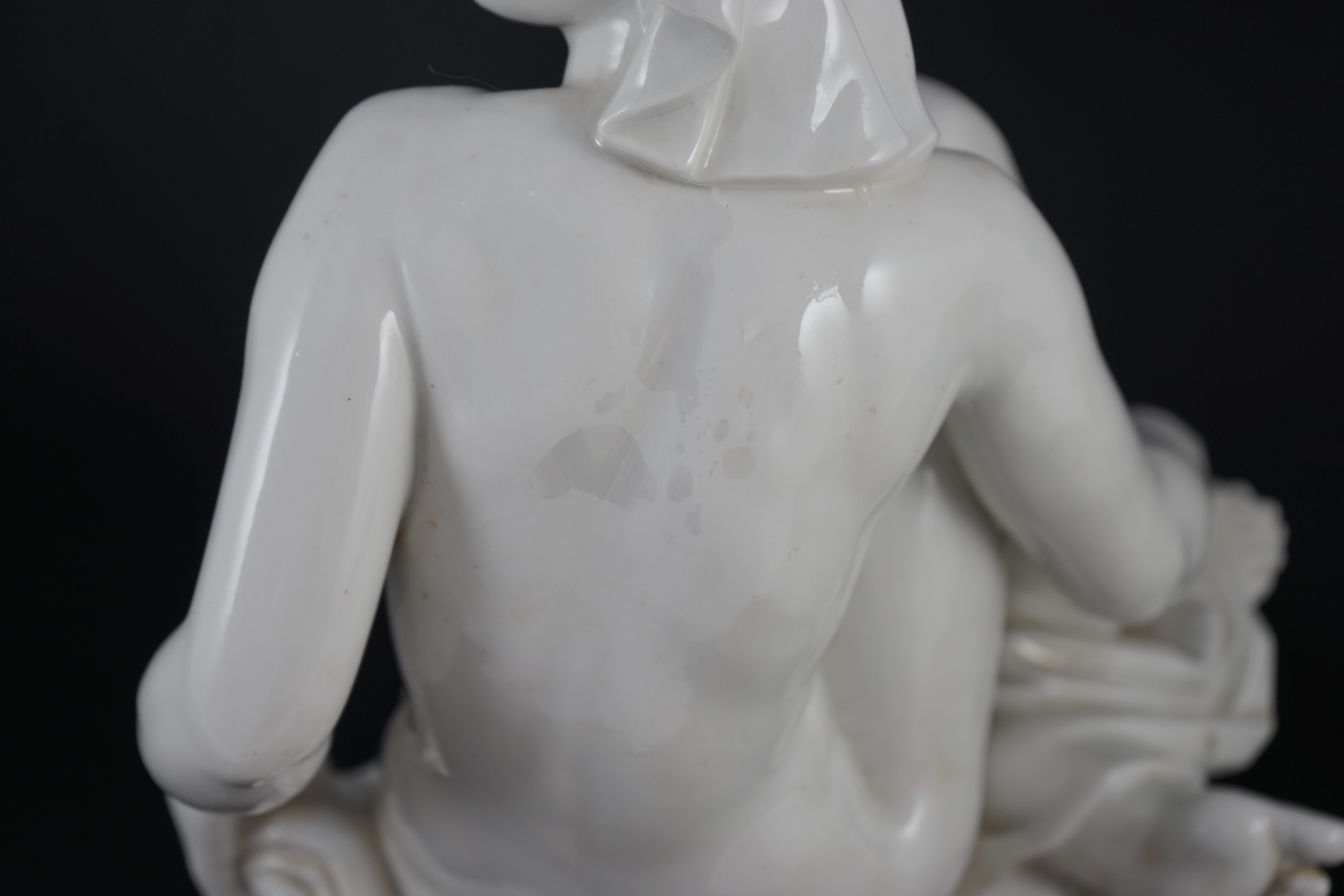 Robert Ullmann (1903-1966) for Meissen, a white glazed porcelain figure of a seated female nude, - Image 4 of 8