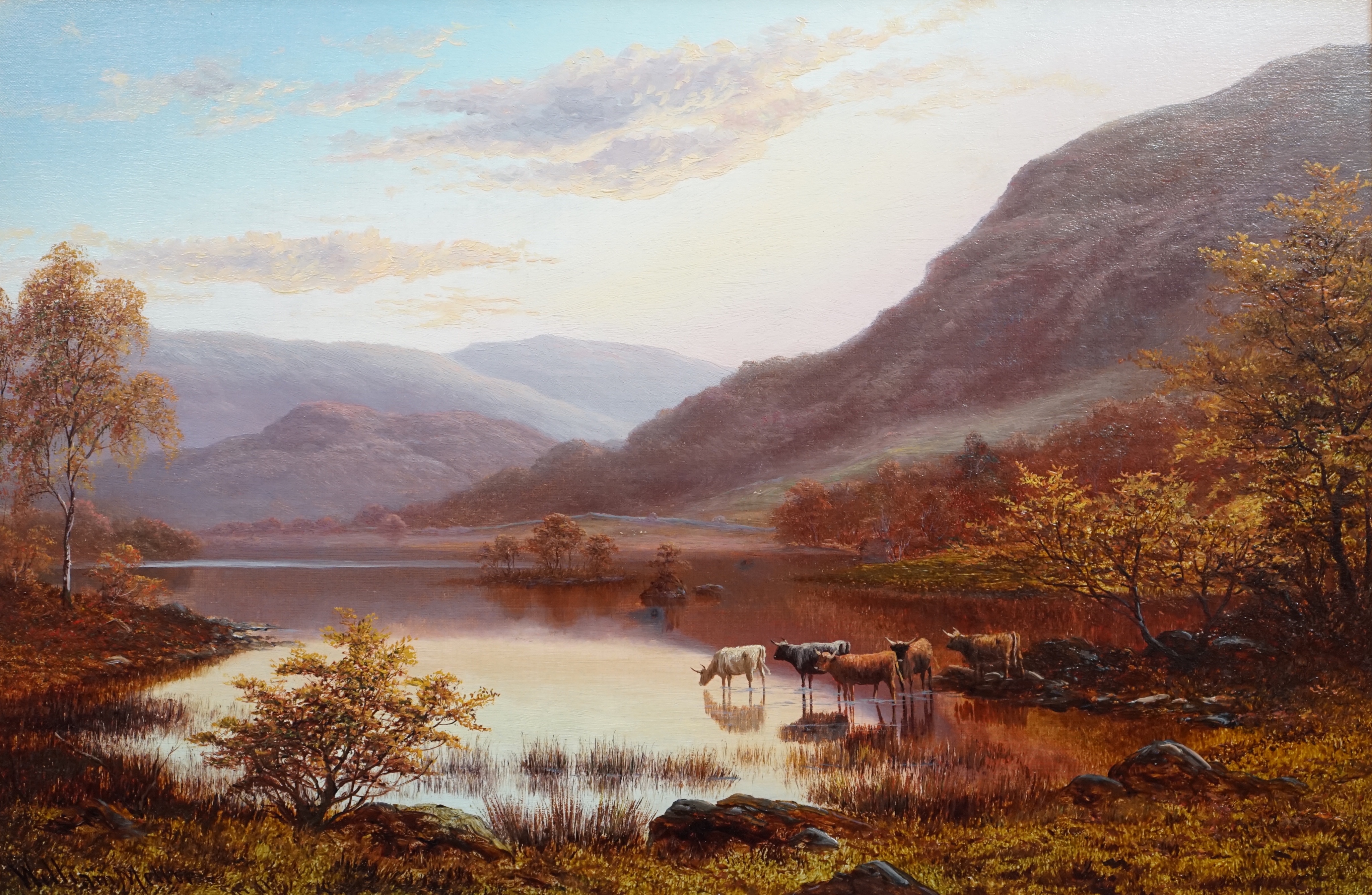 William Mellor (1851-1931) Rydal Water near Ambleside, Westmorelandoil on canvassigned39 x 59.5cmOil - Image 2 of 5