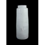§ § Edmund de Waal (b.1964) a tall porcelain lidded jar, c.1993, covered in a pale celadon glaze,