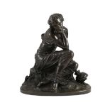 Alexandre Schoenewerk (French, 1820-1885). A 19th century German bronze figure of a classical