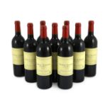 Nine bottles of Chateau Trotanoy Pomerol 1999, height 30cmAll in good clean condition just a