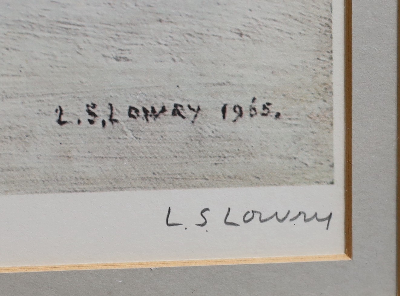 § § Lawrence Stephen Lowry R.A.(1887-1976) Meeting Pointlithographsigned in pencil, from the edition - Image 4 of 5