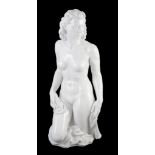 Robert Ullmann (1903-1966) for Meissen, a large white glazed porcelain three-quarter length figure