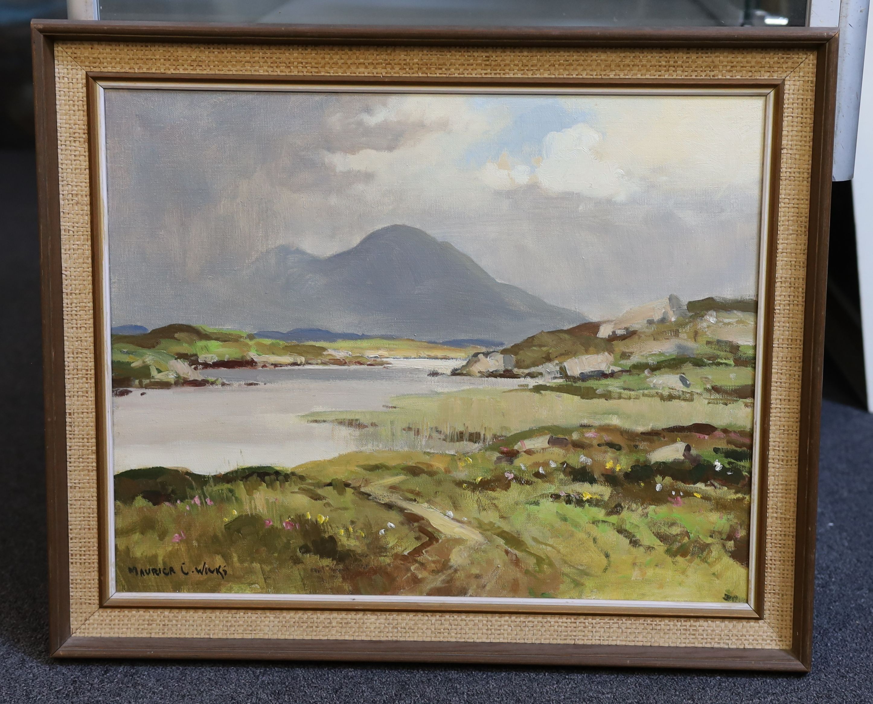 § § Maurice Canning Wilks RUA ARHA (1910-1984) 'Silver Light ...'oil on canvassigned39 x 49cmOil - Image 2 of 4