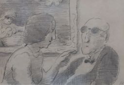 Edward Ardizzone R.A. (1900-1979) 'Argument'pencil on paperinitialled, New Grafton Gallery label
