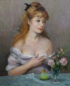 § § Marcel Dyf (French, 1899-1985) 'Claudine'oil on canvassigned54 x 44cmOil on canvas in good