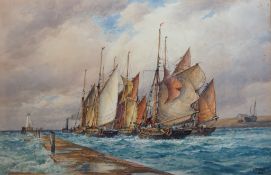 Frederick James Aldridge (1850–1933) 'Rye'watercoloursigned and dated '1650 x 75cmWatercolour on