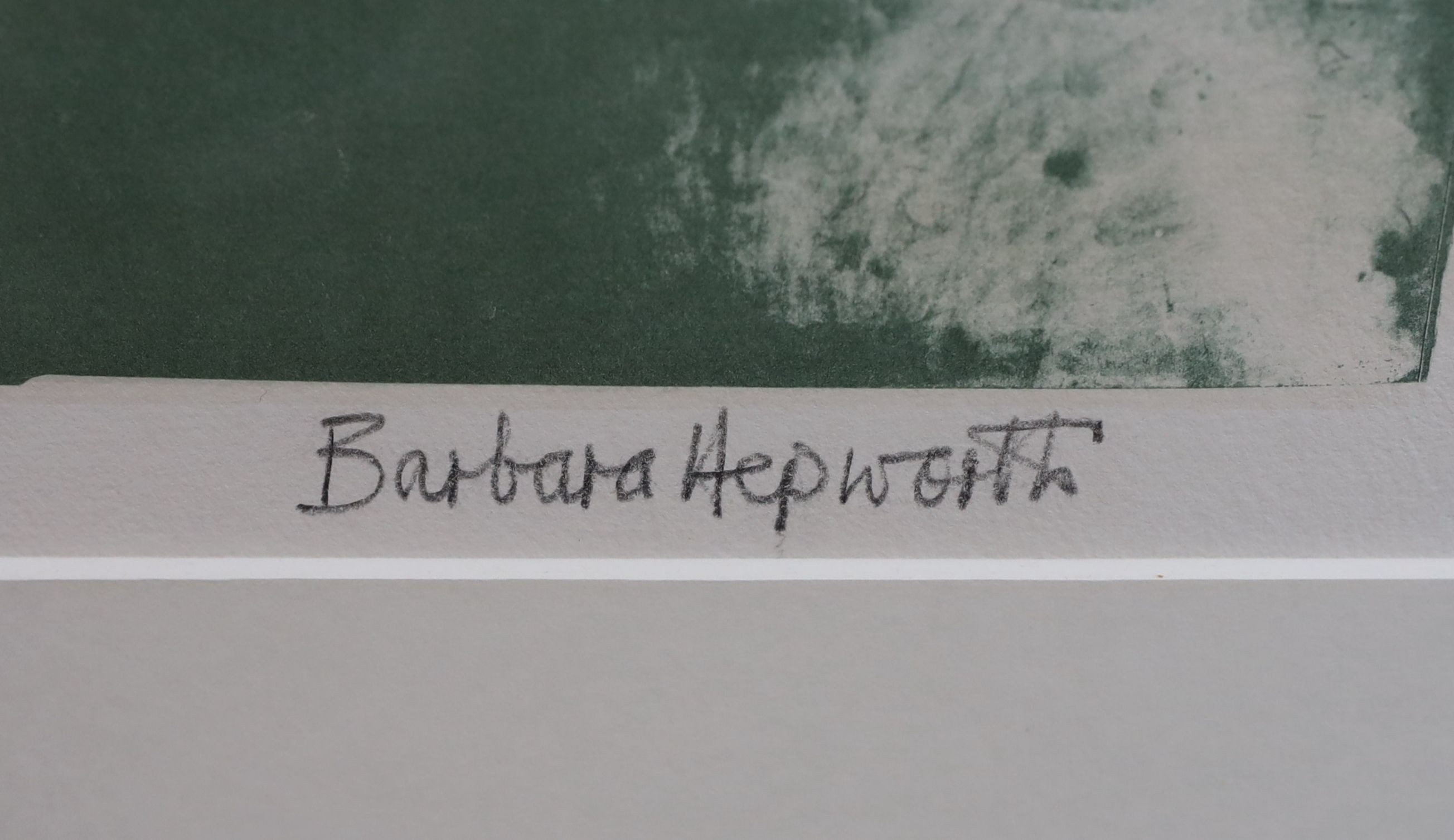 § § Dame Barbara Hepworth (1903-1975) 'Desert Forms' from the Aegean Suitelithographsigned in - Image 3 of 5