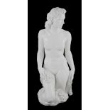 Robert Ullmann (1903-1966) for Meissen, a large white glazed porcelain three-quarter length figure