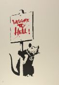 § § Banksy (b.1974) Welcome to Hell, 2004screenprint in colours, on wove,numbered 128 from an