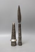 An Indo-Persian spear head and mount