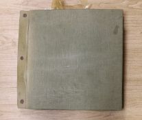 A large 19th century book of hand white worked samples of cap backs, possibly from Normandy and