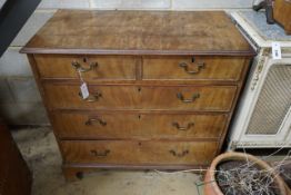 A George III mahogany chest, width 94cm, depth 49cm, height 92cm