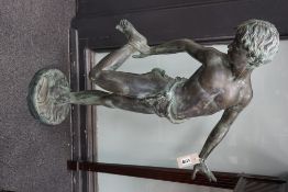 After De Lotto - a contemporary bronze of a boy, 'il Granchio' height 89cm
