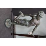 After De Lotto - a contemporary bronze of a boy, 'il Granchio' height 89cm